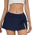 thumbnail image 1 of APEXFWDT Women's Waistband Swimdress Drawstring Swim Skirt Swimsuit Bottom Swim Boardshorts Beach Bikini Bottoms, 1 of 9