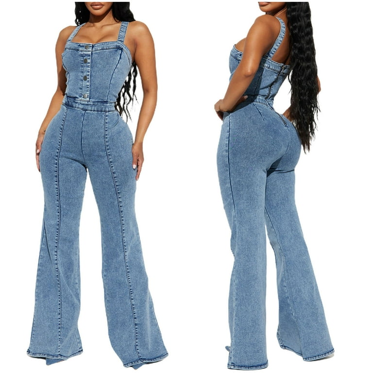 Casual Buttons Backless Spaghetti Strap Regular Jumpsuits(5 Colors) Casual Buttons Backless Spaghetti Strap Regular Jumpsuits(5 Colors)