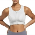 thumbnail image 1 of APEXFWDT Women's Zip Front Sports Bra Wireless Post-Surgery Bras Seamless Racerback High Impact Support Yoga Bras for Gym Workout Fitness, 1 of 6