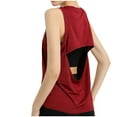 thumbnail image 1 of APEXFWDT Womens Backless Workout Tops Open Back Athletic Yoga Running Tank Tops Casual Muscle Tank Yoga Shirts for Women, 1 of 6