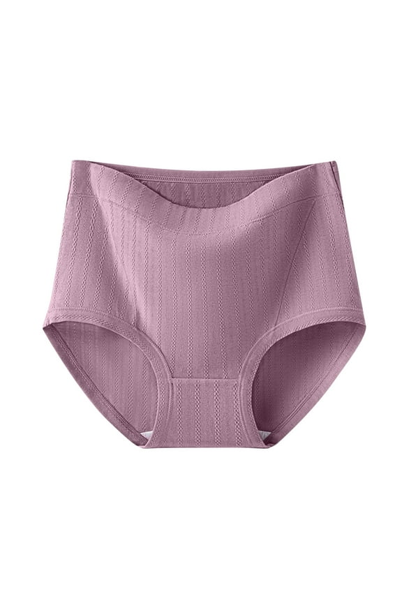 Womens Classic High Waist Brief - Soft Cotton Underwear Full Coverage Everyday Essential