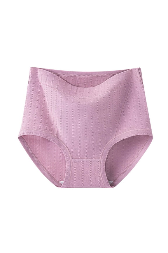 Womens Classic High Waist Brief - Soft Cotton Underwear Full Coverage Everyday Essential