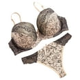 thumbnail image 1 of APEXFWDT Womens Embroidered Underwire Set - Full Cup Underwear with Padded Bra & Cheeky Bottoms for Romantic Occasions, 1 of 4