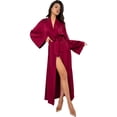 thumbnail image 1 of APEXFWDT Womens Full Length Robe - Long Sleeve Bathrobe with Belt Loungewear for Spa Days, 1 of 6