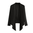 thumbnail image 1 of APEXFWDT Womens Sheer Cropped Bolero Cardigan XL-6XL,Long Sleeve Mesh Shrug Duster Plus Size Loose Fit Lightweight Cardigan Cover Up, 1 of 3