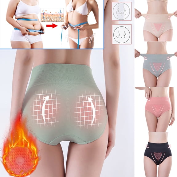 APEXFWDT Womens Tummy Control Underwear High Waisted Boy Shorts Panties Soft Stretch Hip Lift Briefs