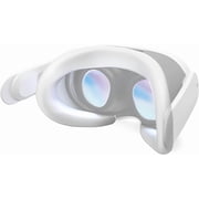 APEXINNO VR Silicone Face Pad Cover for Meta Quest 3 Original Headset Accessories,Oculus/Meta Quest 3 Accessories VR Face Cushion Pad Mask for Original Headset Face Pad White