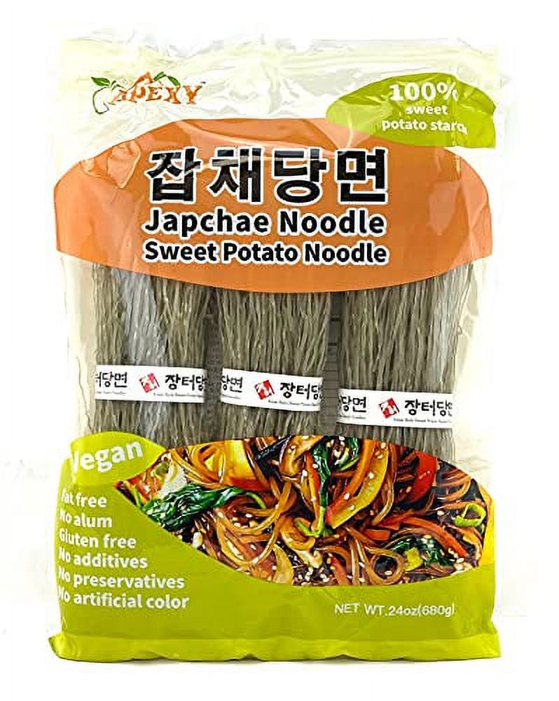 APEXY Sweet Potato Glass Noodles, Japchae Noodles, Korean Vermicelli