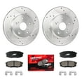 thumbnail image 1 of APF All Performance Friction - Rear Half Brake Kit for Kia Soul 2014-2016 Zinc Drilled and Slotted Rotors with Ceramic Pads, 1 of 12