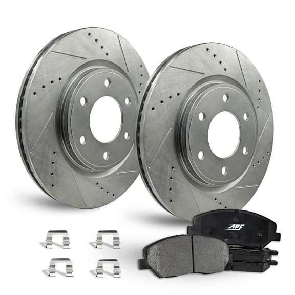 APF Rear Brake Kit Rotors and Pads for Chevrolet Astro 2003-2005