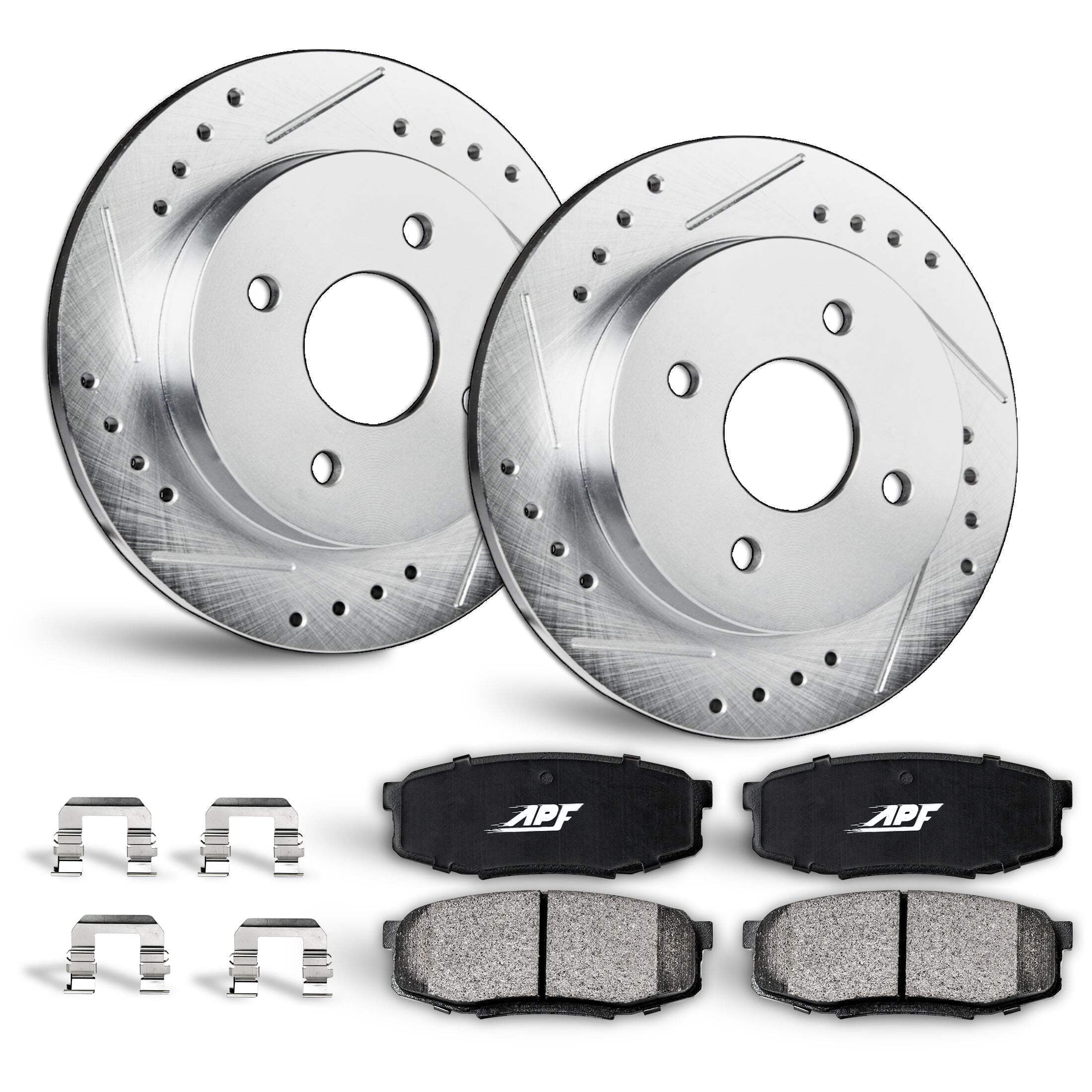 APF Front Brake Kit Rotors and Pads for Honda Civic 1995-1995 - Walmart ...