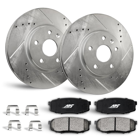 APF Front Brake Kit Rotors and Pads for Jeep Cherokee 1995-1999