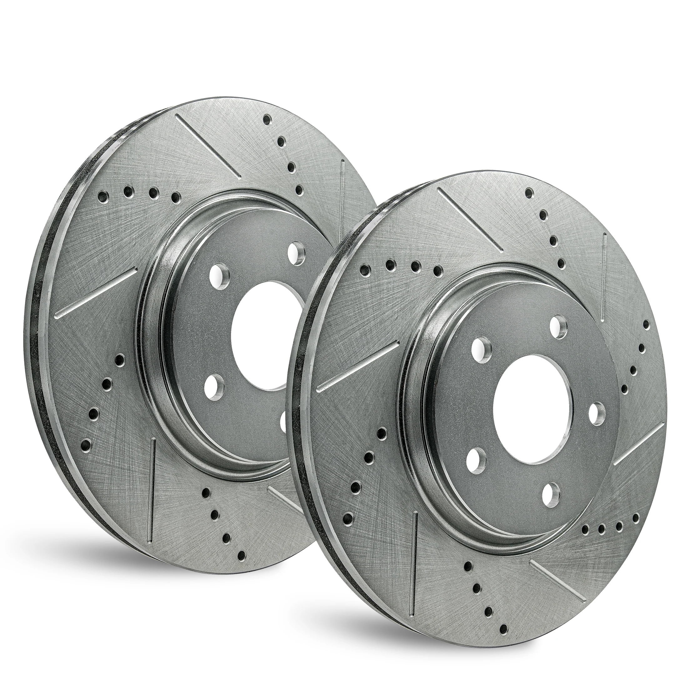 Detroit Axle Front Drilled & Slotted Brake Rotors 13.39" For Toyota Highlander Lexus RX