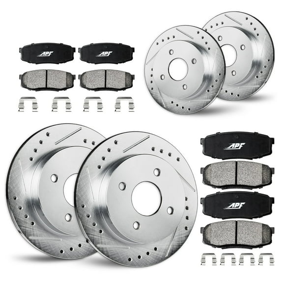APF Full Brake Kit Rotors and Pads for Acura CL 1998-1999