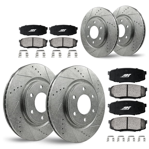 APF Full Brake Kit Rotors and Pads for Chevrolet SSR 03-05