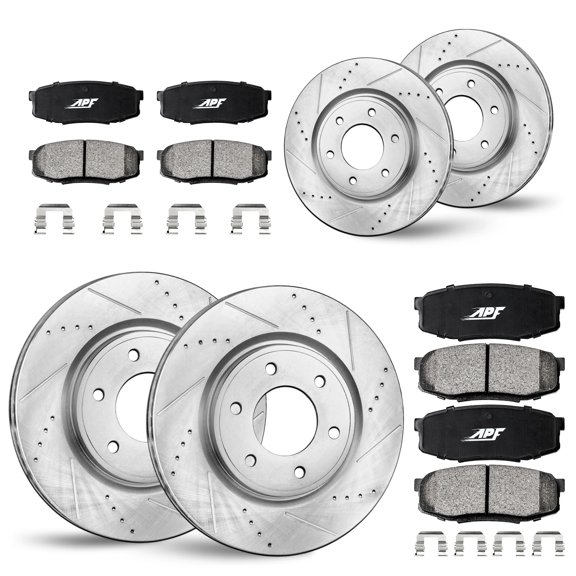 APF Full Brake Kit Rotors and Pads for Chevrolet Suburban 1500 2007