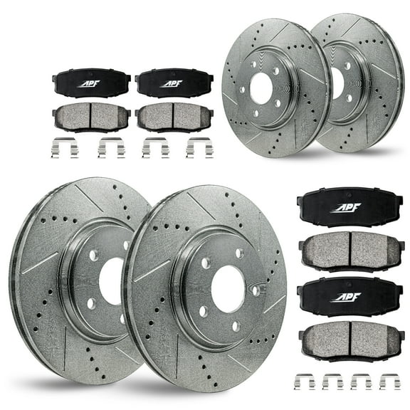 APF Full Brake Kit Rotors and Pads for Honda Odyssey 2011-2014