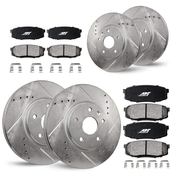 APF Full Brake Kit Rotors and Pads for INFINITI Q60 2014-2015