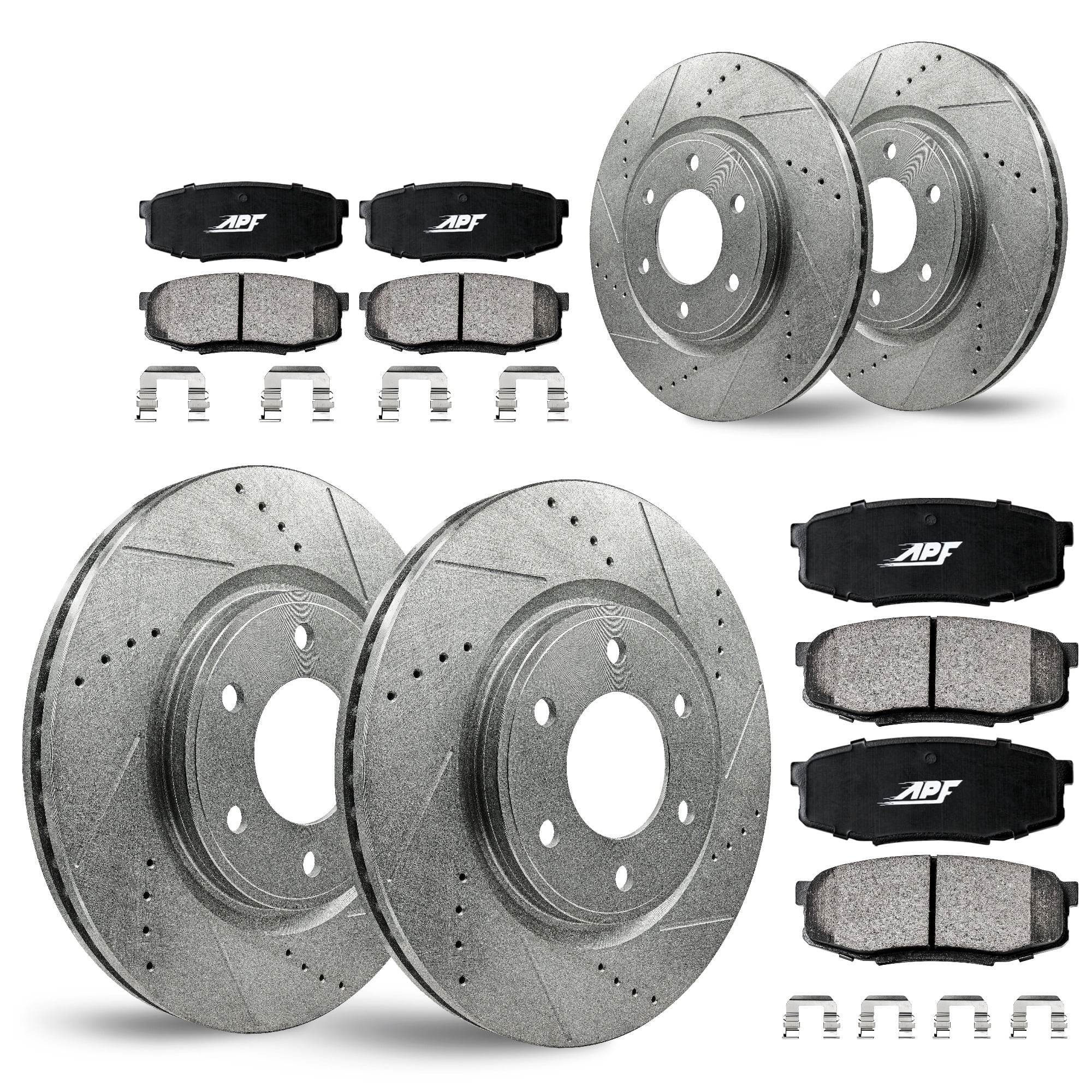 APF Full Brake Kit Rotors and Pads for INFINITI QX80 2014-2019 ...