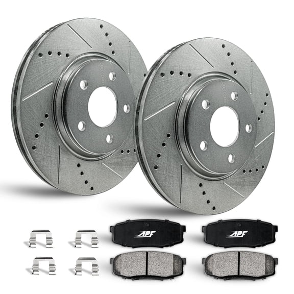 APF Rear Brake Kit Rotors and Pads for Nissan 350Z 2003-2005