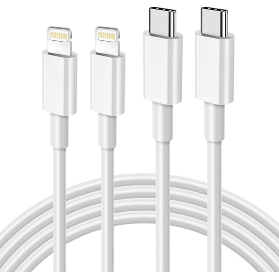 APFEN USB C to L Cable 2Pack 6FT Fast Charger Cord Compatible with iPhone 14/13/12/11（White）