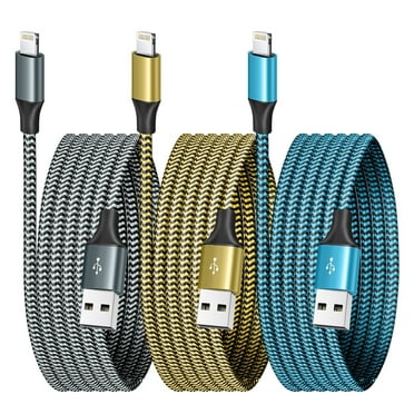 iPhone Cord 3Pack 6FT Nylon Braided Fast Charging Cable Compatible with Apple 14 13 12