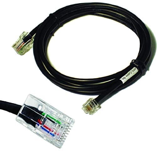 APG Printer Interface Cable CD-101A Cable for Cash Drawer to Printer Connection 1 x RJ-12 Male - 1 x RJ-45 Male Connects to EPSON and Star Printers