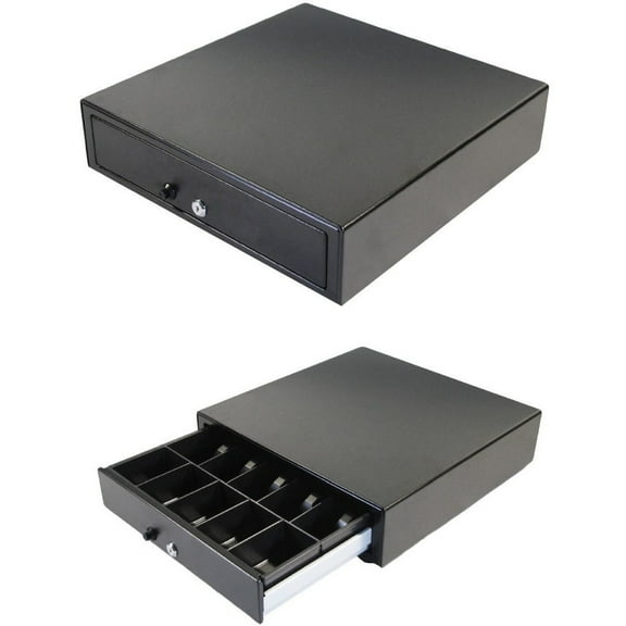 APG Vasario Cash Drawer, 10 Compartments, Black (VP101-BL1616)