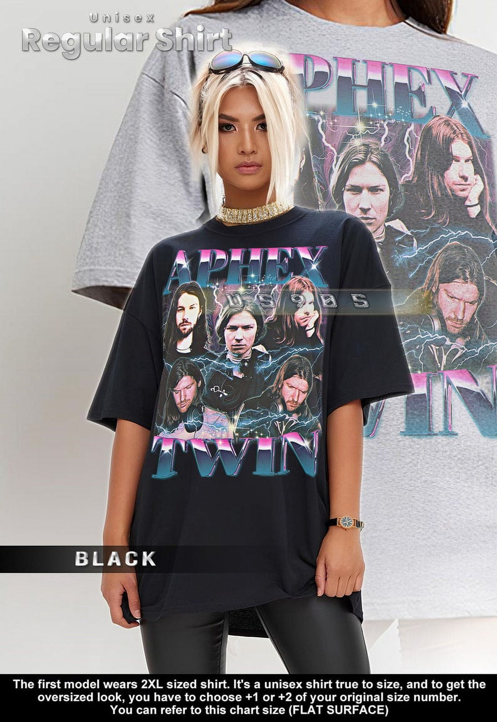 APHEX TWIN Shirt, Bootleg Aphex Twin Vintage Shirt, Aphex Twin Retro ...