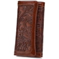 thumbnail image 1 of APHISON ScratchProof Female Trifold Wallet, Coffee, 1 of 6