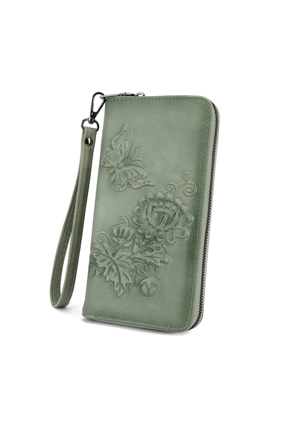 Slim Credit Card Wallet RFID Wallet For Women, Ladies Mini Purse with Card Slots and ID Window