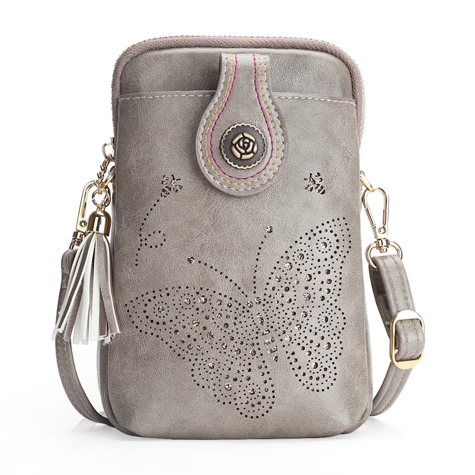 Sac A Main Femme Sunflower Design Bag APHISON Small Crossbody Bag - Lightweight Leather Phone Purse With Sunflower Design Vegan Leather Phone Purse Handbags Women Designer