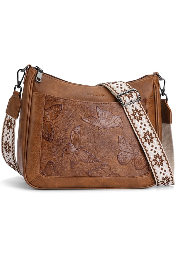 Trendy Crossbody Bags for Women Small Shoulder Handbags, Ladies Classic Messenger Bag Crossbody Purse with With Adjustable Shoulder Strap