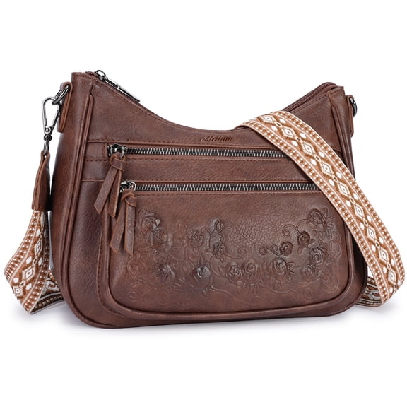 APHISON Women's Vegan Leather Shoulder Bag, Butterfly Stylish Crossbody Purse with Phone Pocket, Zipper Closure and Card Slots Ideal for Work, Shopping, Weekend Brunch, Carry Daily Fashion