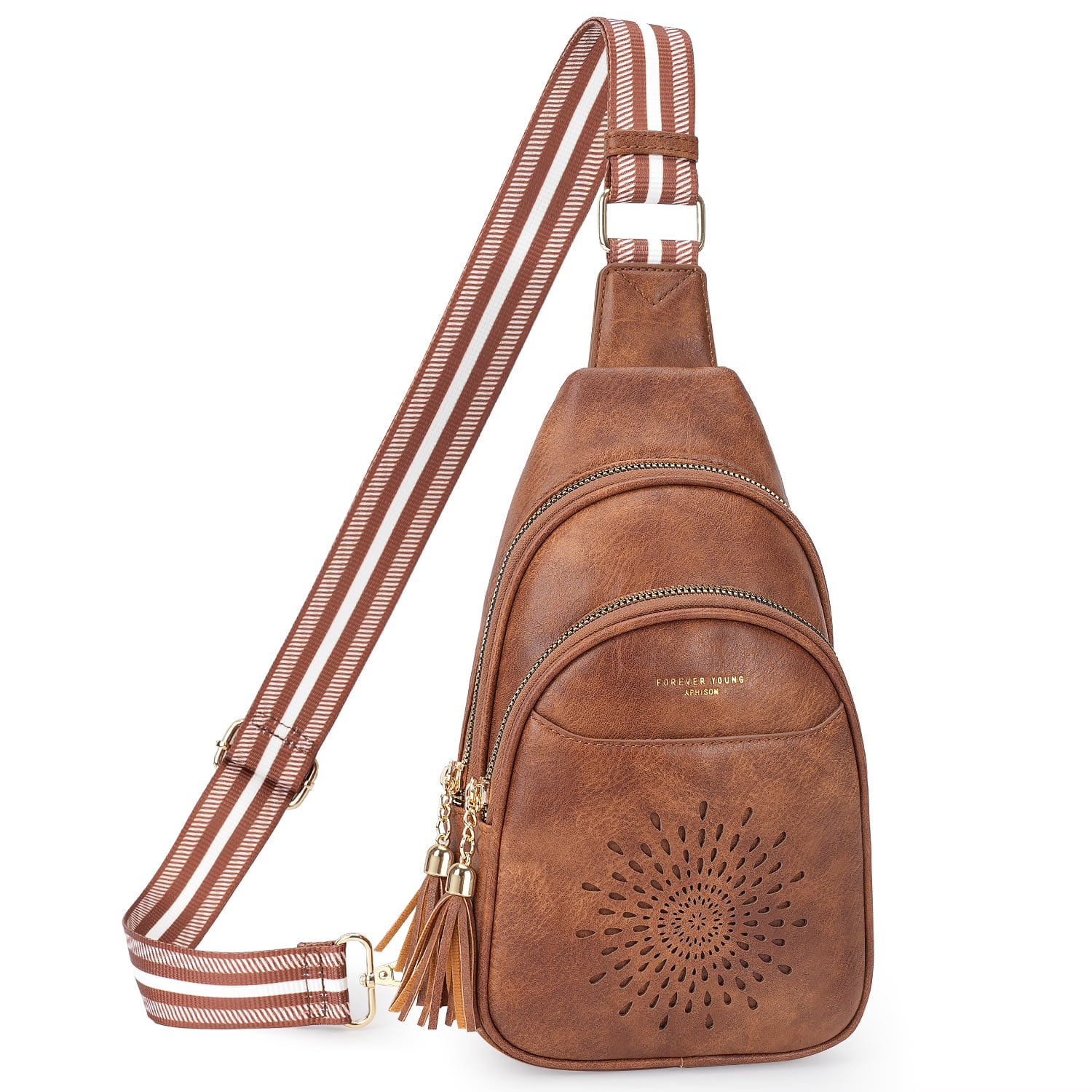 AUYKERUN Small Women's Crossbody Bag - Diamond Grid Phone Purse With Card Slots