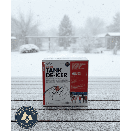 API Sinking Stock Tank De-Icer 1000W Livestock Stainless Steel Thermostat Guard
