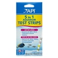 thumbnail image 1 of API 5-IN-1 TEST STRIPS Freshwater and Saltwater Aquarium Test Strips 4-Count Box, 1 of 8