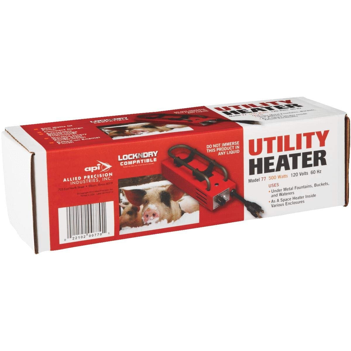 Miller Manufacturing 74139 API Utility Heater for Livestock, Red
