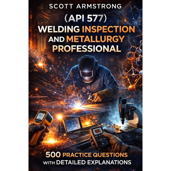 (API 577) Welding Inspection and Metallurgy Professional: 500 Practice Questions with Detailed Explanations, (Paperback)