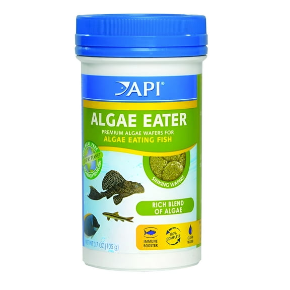 API Algae Eater Premium Sinking Wafer Fish Food 3.7oz