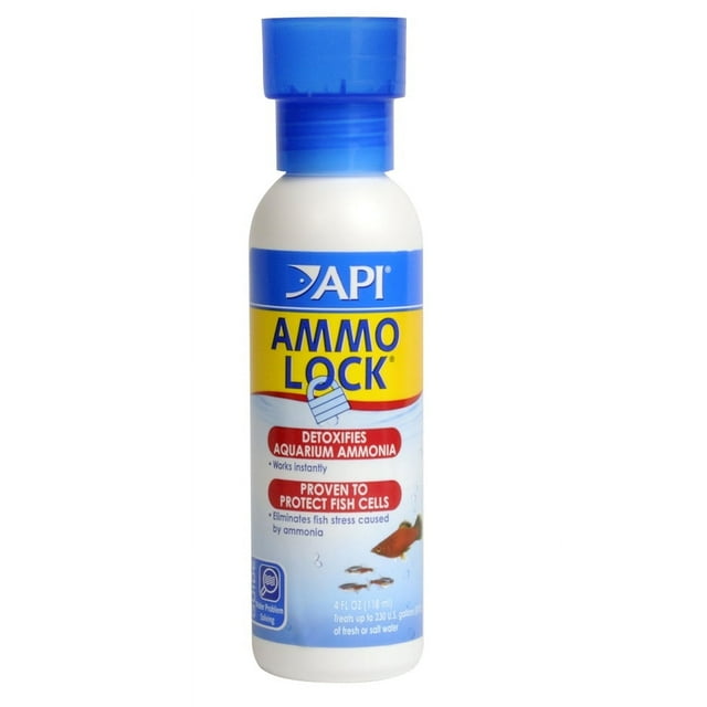 API Ammo Lock Ammonia Detoxifier for Aquariums, 4 oz (Treats 236 Gallons)