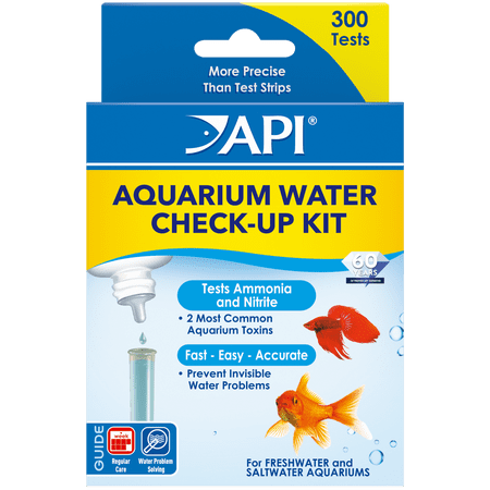 API Aquarium Water Check-Up Test Kit, 300 Tests - Accurately Test for Ammonia & Nitrite in Freshwater & Saltwater Aquariums
