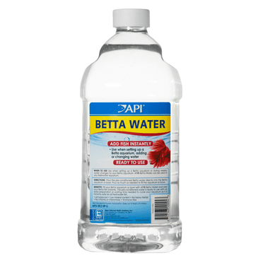 API Betta Water, 64 fl oz - Pre-Conditioned & Ready-to-Use for Instant Tank Setup & Water Changes for Freshwater Aquariums