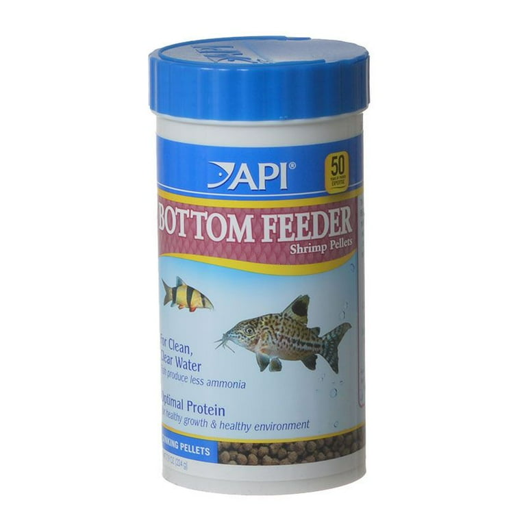 API Bottom Feeder Shrimp Pellets Fish Food 7.9 oz Walmart