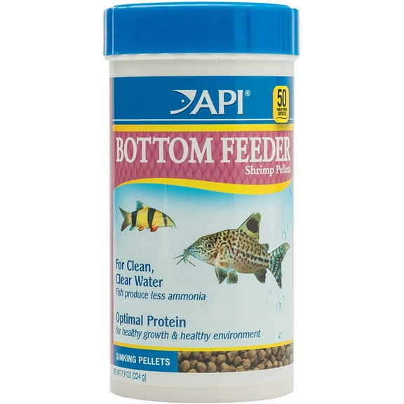 API Bottom Feeder Shrimp Pellets Sinking Pellets Fish Food [Aquarium Bottom Feeder Food, Aquarium Supplies] 23.7 oz (3 x 7.9 oz)