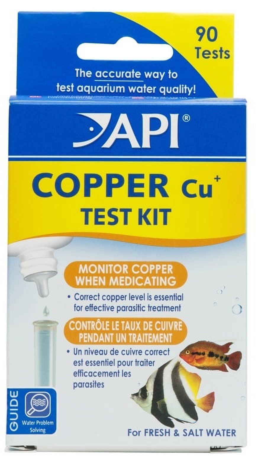 API Copper Cu+ Test Kit Monitor Copper when Medicating in Freshwater