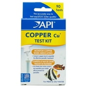 API Copper Cu+ Test Kit Monitor Copper when Medicating in Freshwater and Saltwater Aquariums [Aquarium Water Test Kits, Aquarium Supplies] 3 count