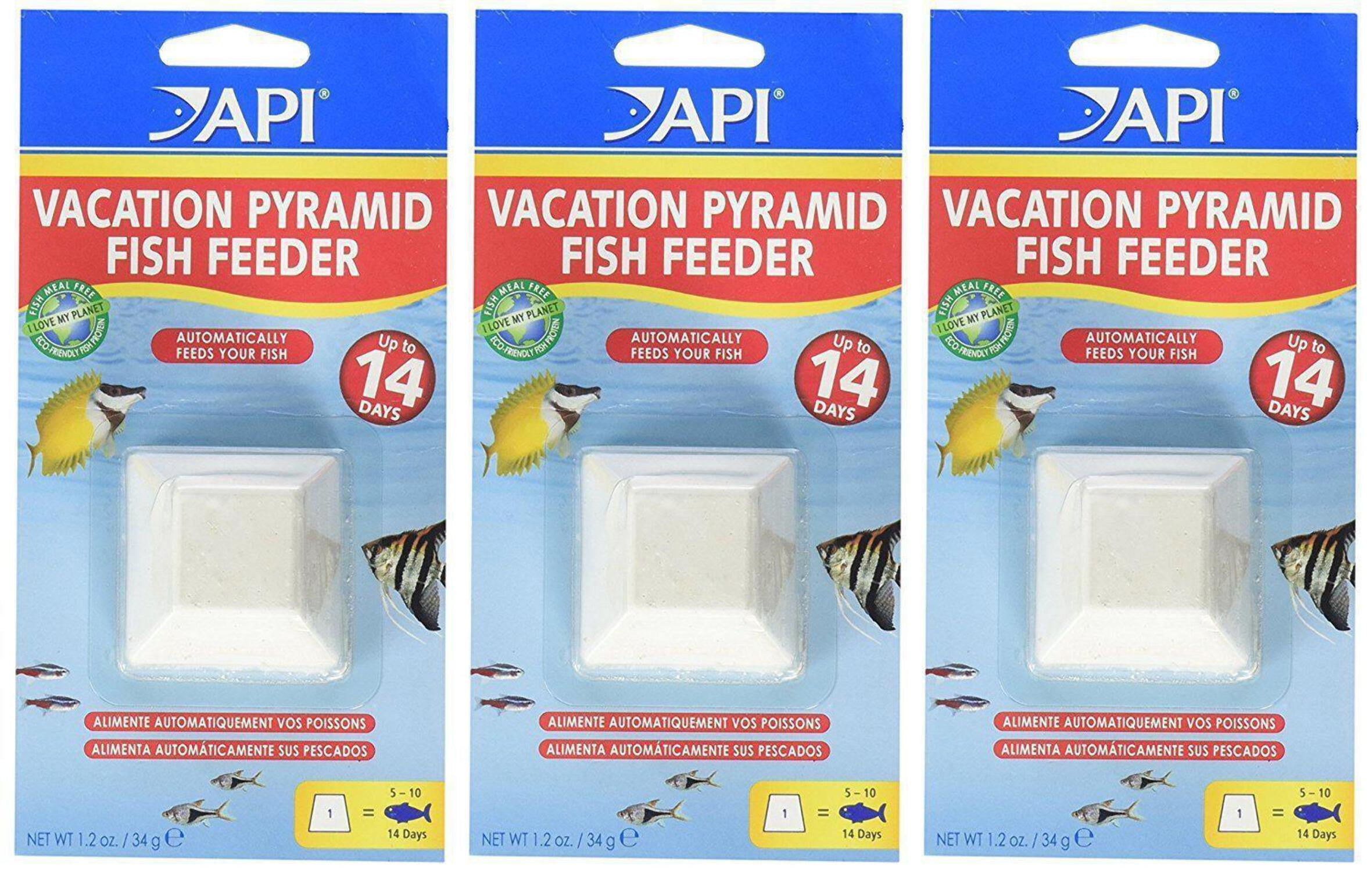 API Fish Vacation Feeder Feeds Fish Salt or Freshwater Up to 14 Days 3 ...