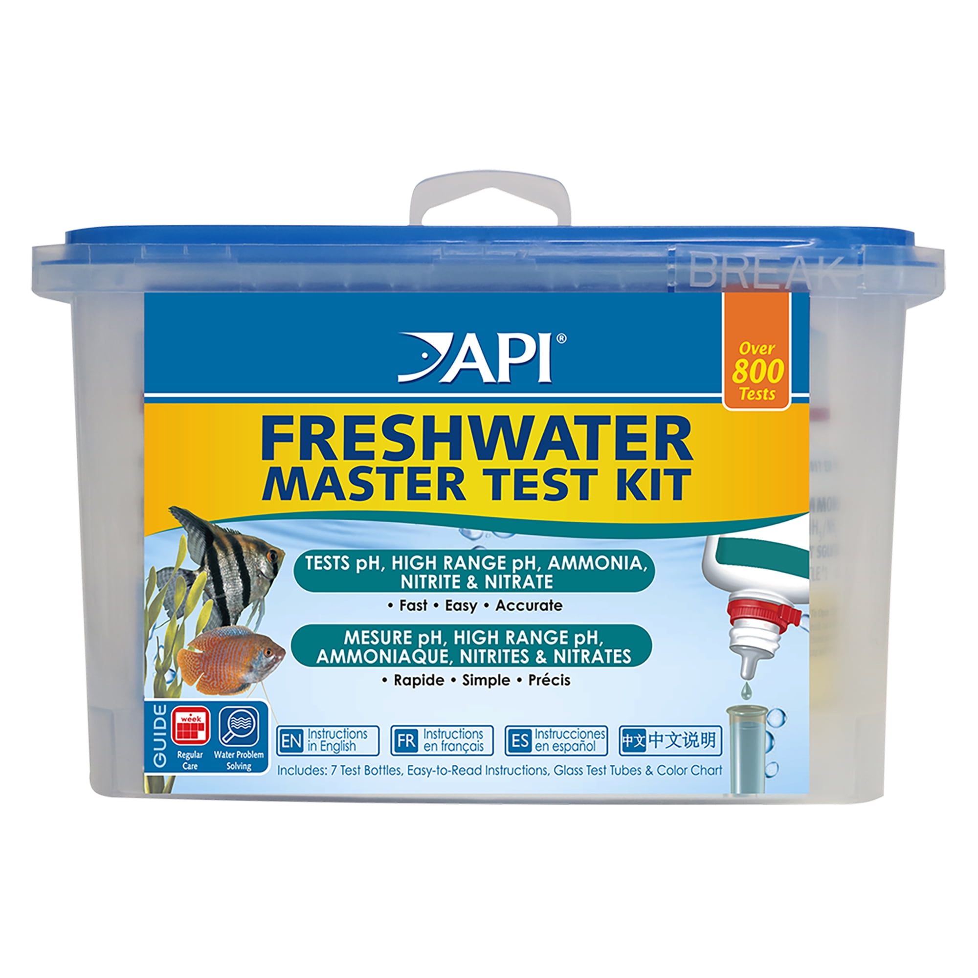 API Freshwater Master Test Kit, Aquarium Water Test Kit, 850 Tests