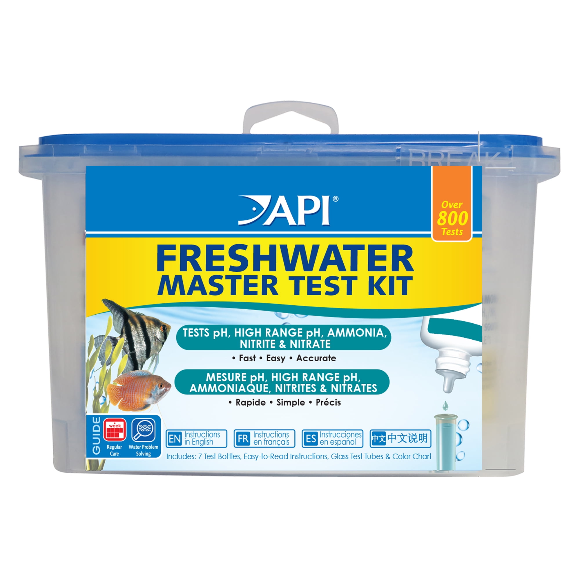 API Freshwater Master Test Kit, Aquarium Water Test Kit, 850 Tests